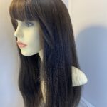Long dark brown wig. Brls3391