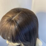 Long dark brown wig. Brls3391