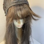 Long dark brown wig. Brls3391