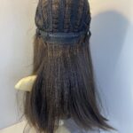 Long dark brown wig. Brls3391