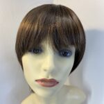 Dark brown shiny wig. Bess844