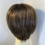 Dark brown shiny wig. Bess844