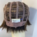 Dark brown shiny wig. Bess844