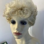 New light blond curly wig. Bblsc737