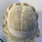New light blond curly wig. Bblsc737
