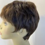 Dark brown as new short wig. Brss309