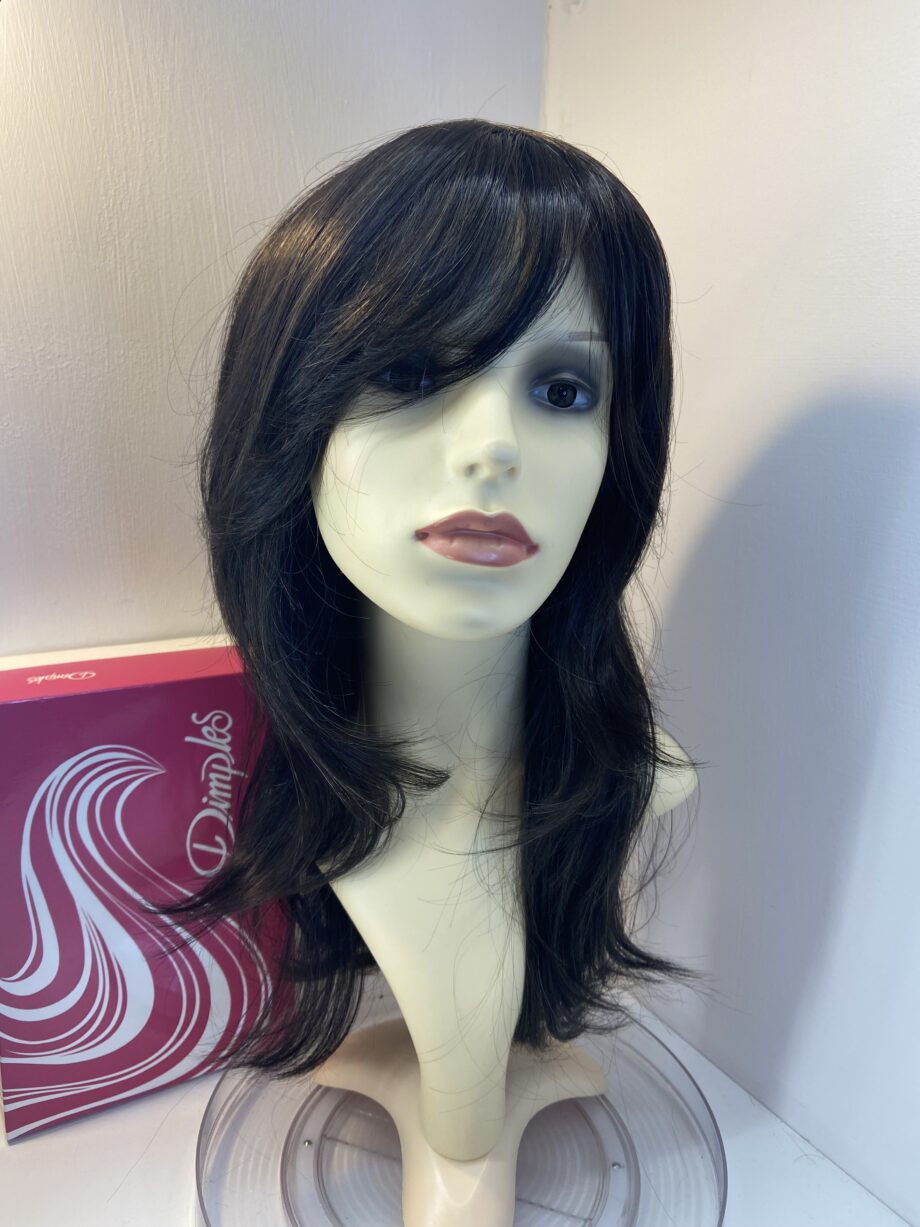Stunning long brown dimples wig. Bbrlw752