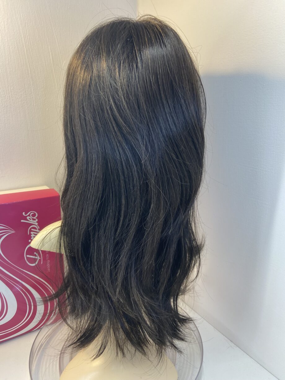 Stunning long brown dimples wig. Bbrlw752