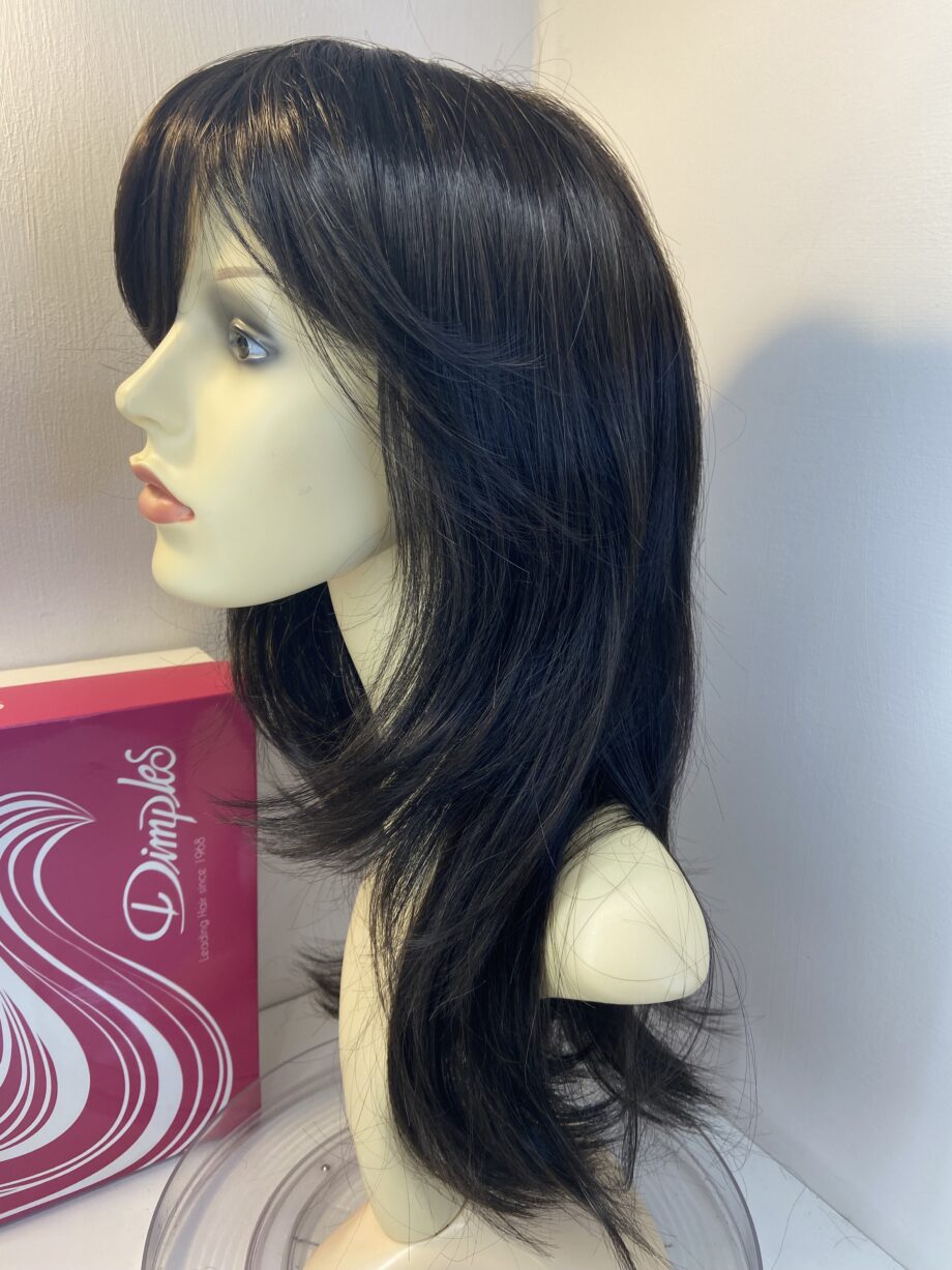 Stunning long brown dimples wig. Bbrlw752