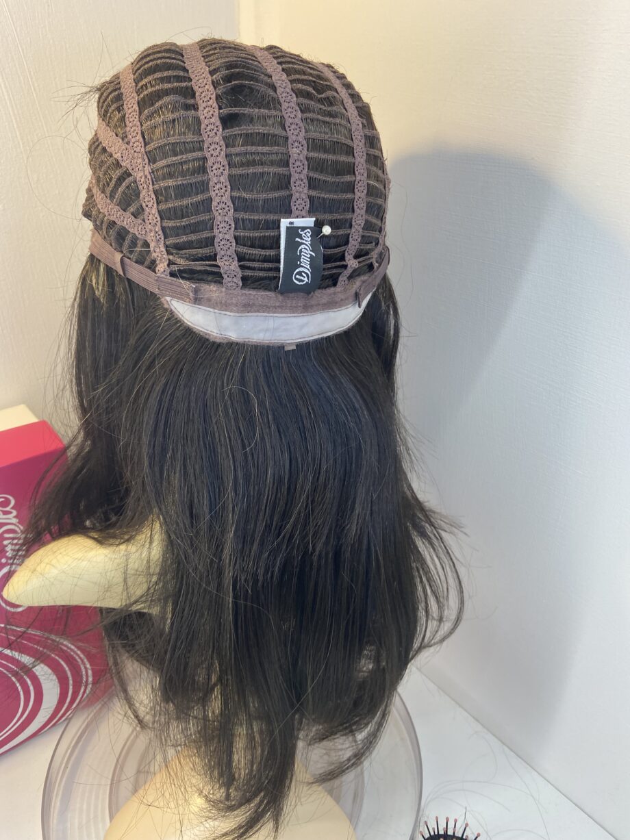 Stunning long brown dimples wig. Bbrlw752