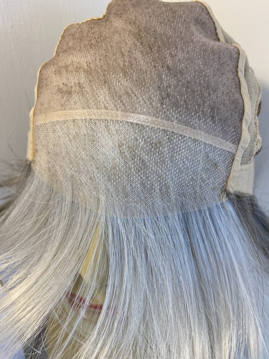 As new lotus silver grey white  wig. Bgms754