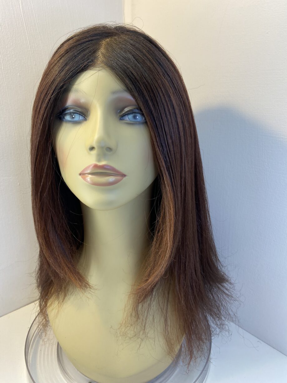 Long reddish brown wig. Brls159