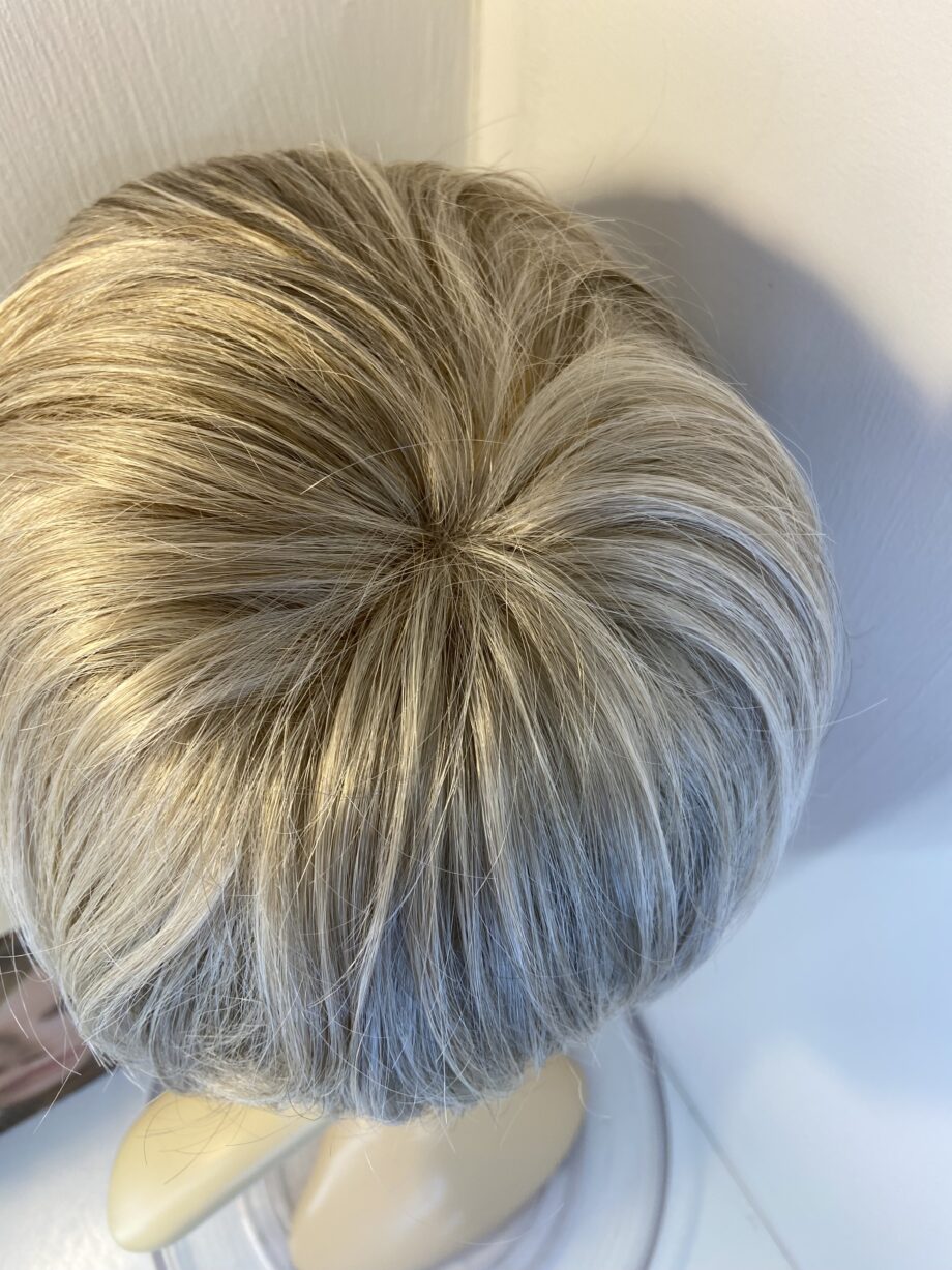 Boxed warm silver blonde wig. Bblss770