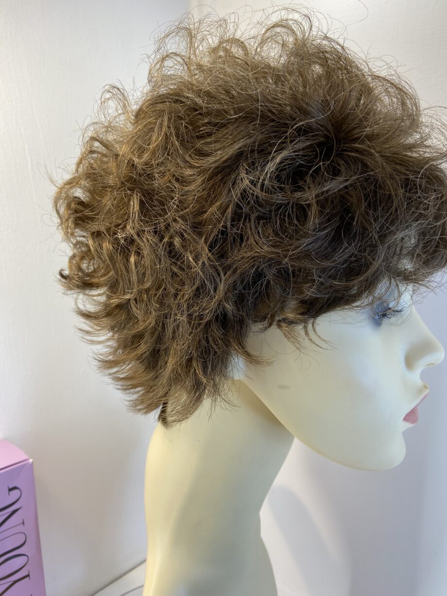 Curly short brown wig. Bbrsc785