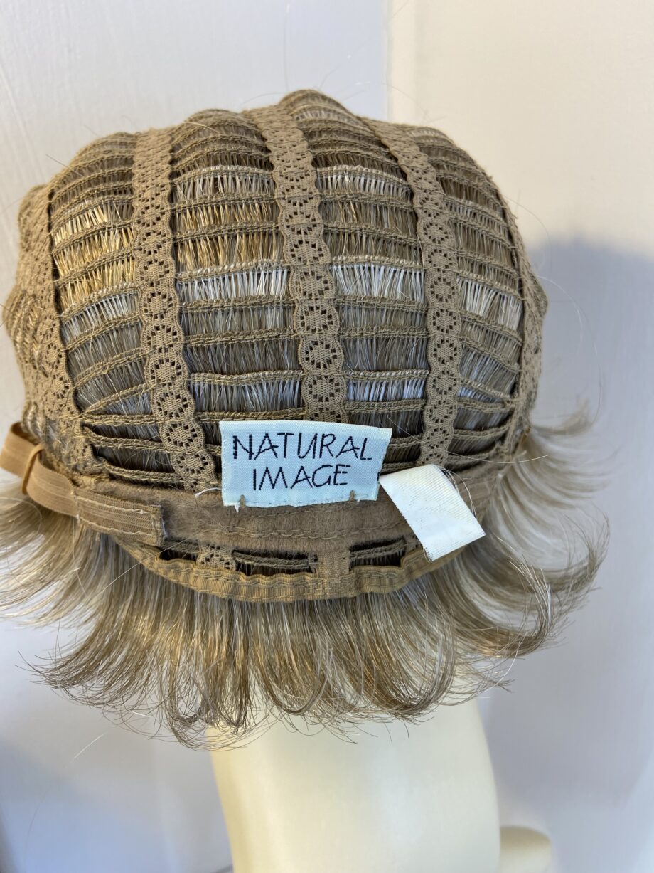 Blonde / grey short natural image wig. Bgss786