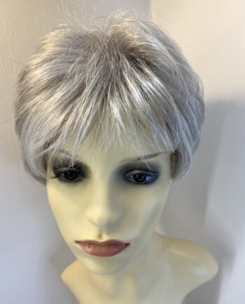 Short silver grey wig. Sgss715