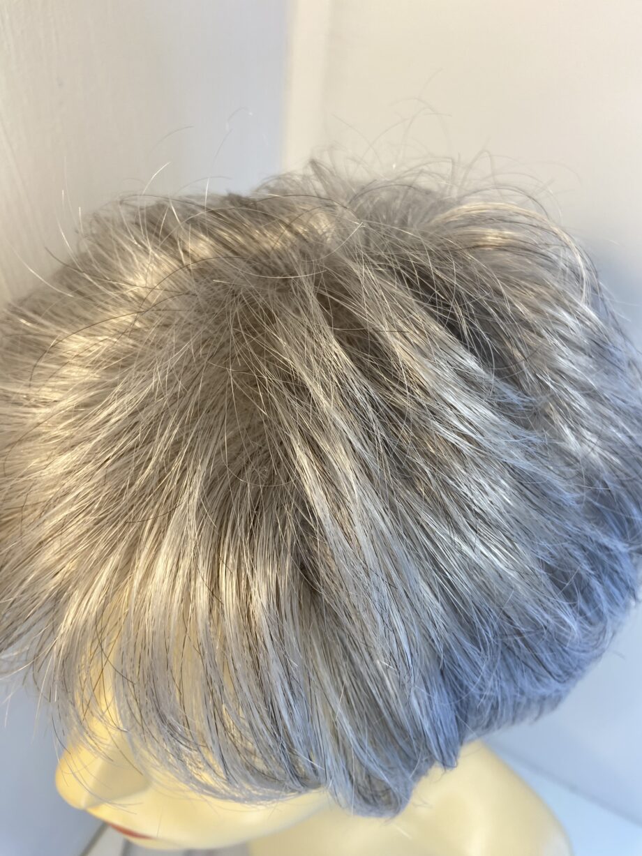 Short silver grey wig. Sgss715