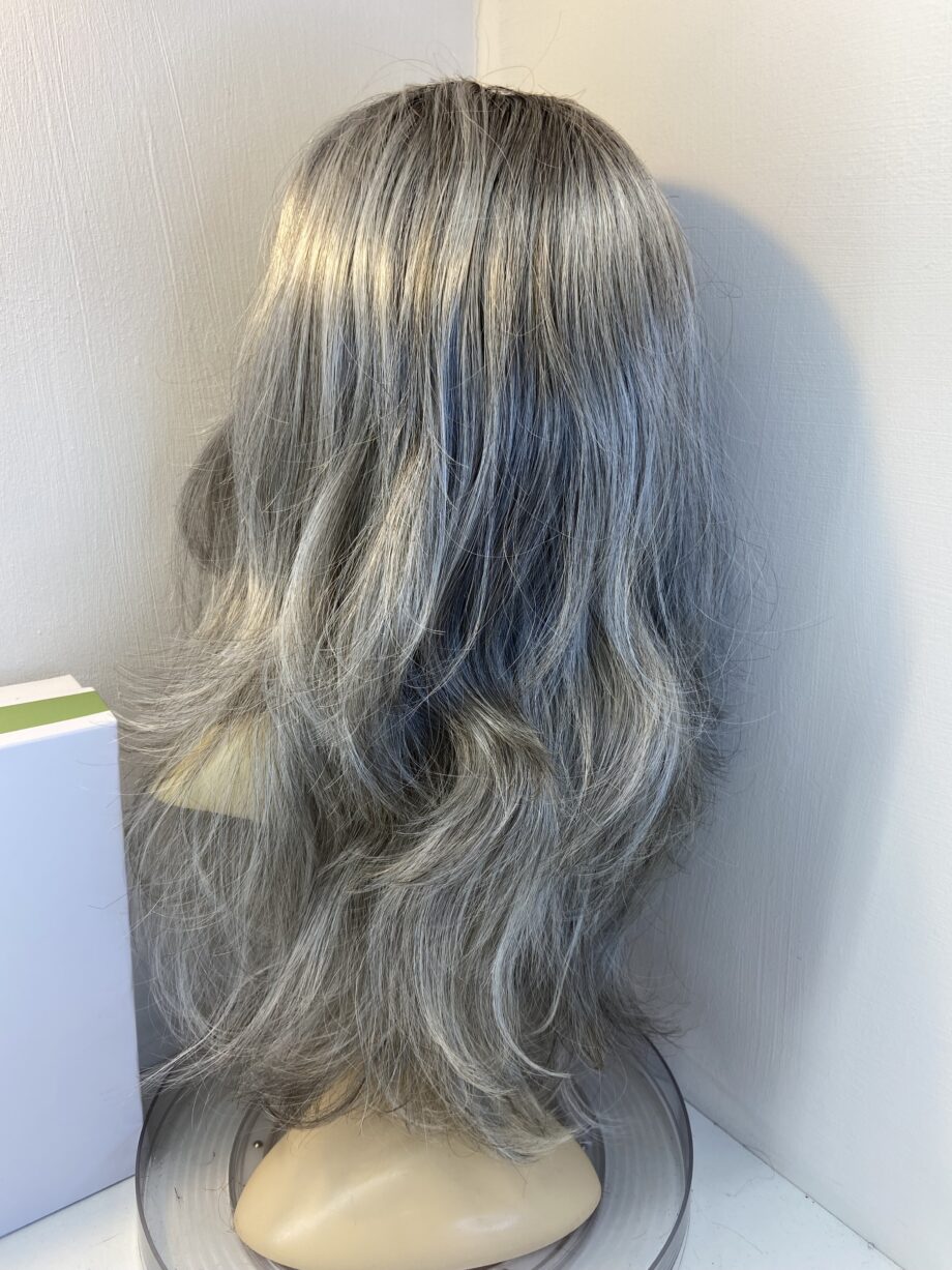 New stunning long silver grey wavy Estetica wig. Bglw796
