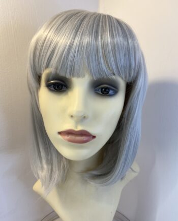 Silver mud length new wig. Sls720