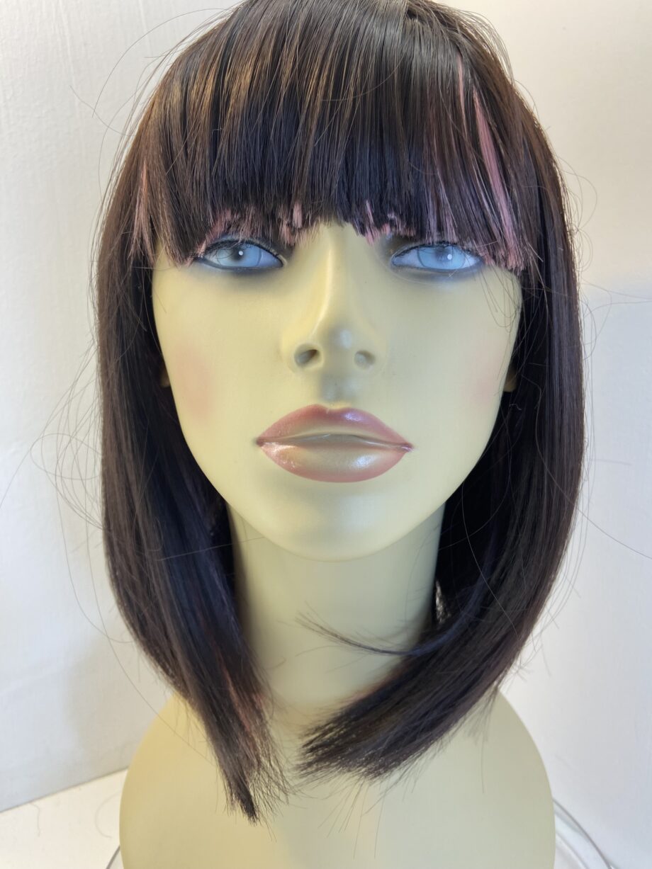 Brown/pink wig. Brpls516