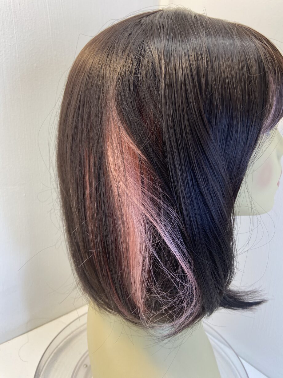 Brown/pink wig. Brpls516