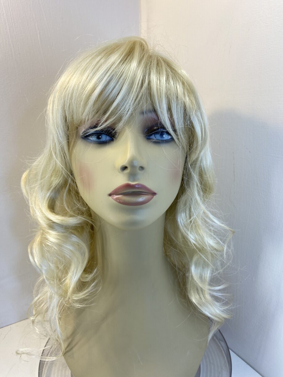 Light blonde curly new wig. Blls204