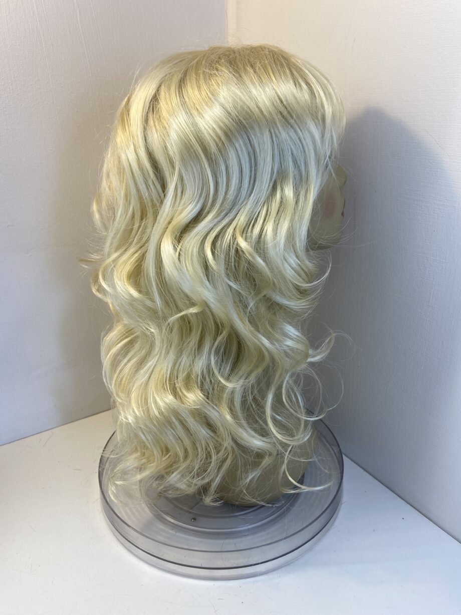 Light blonde curly new wig. Blls204