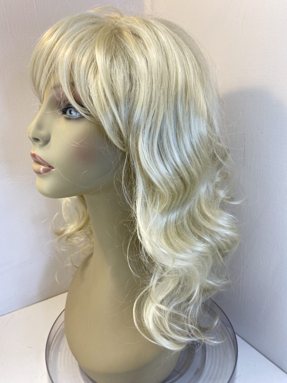 Light blonde curly new wig. Blls204