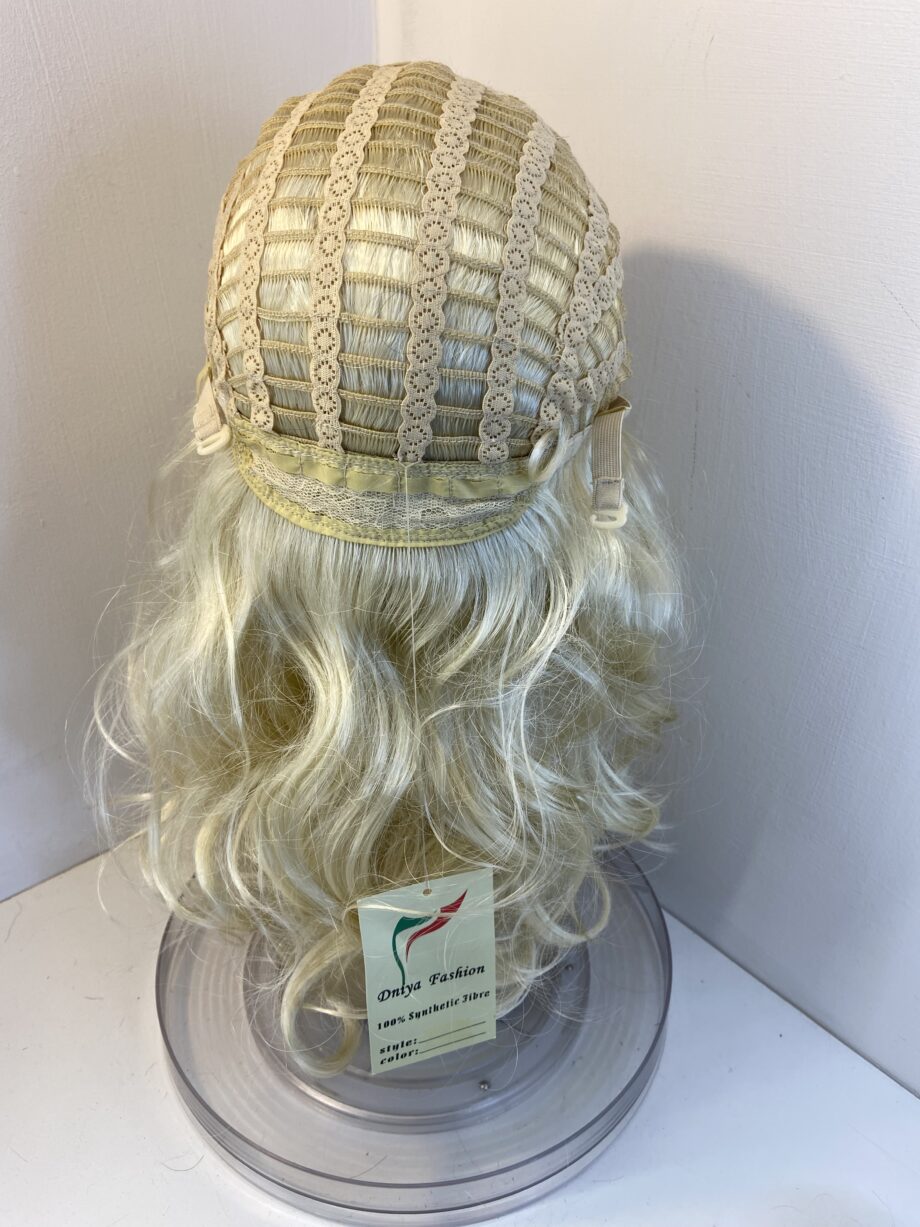 Light blonde curly new wig. Blls204