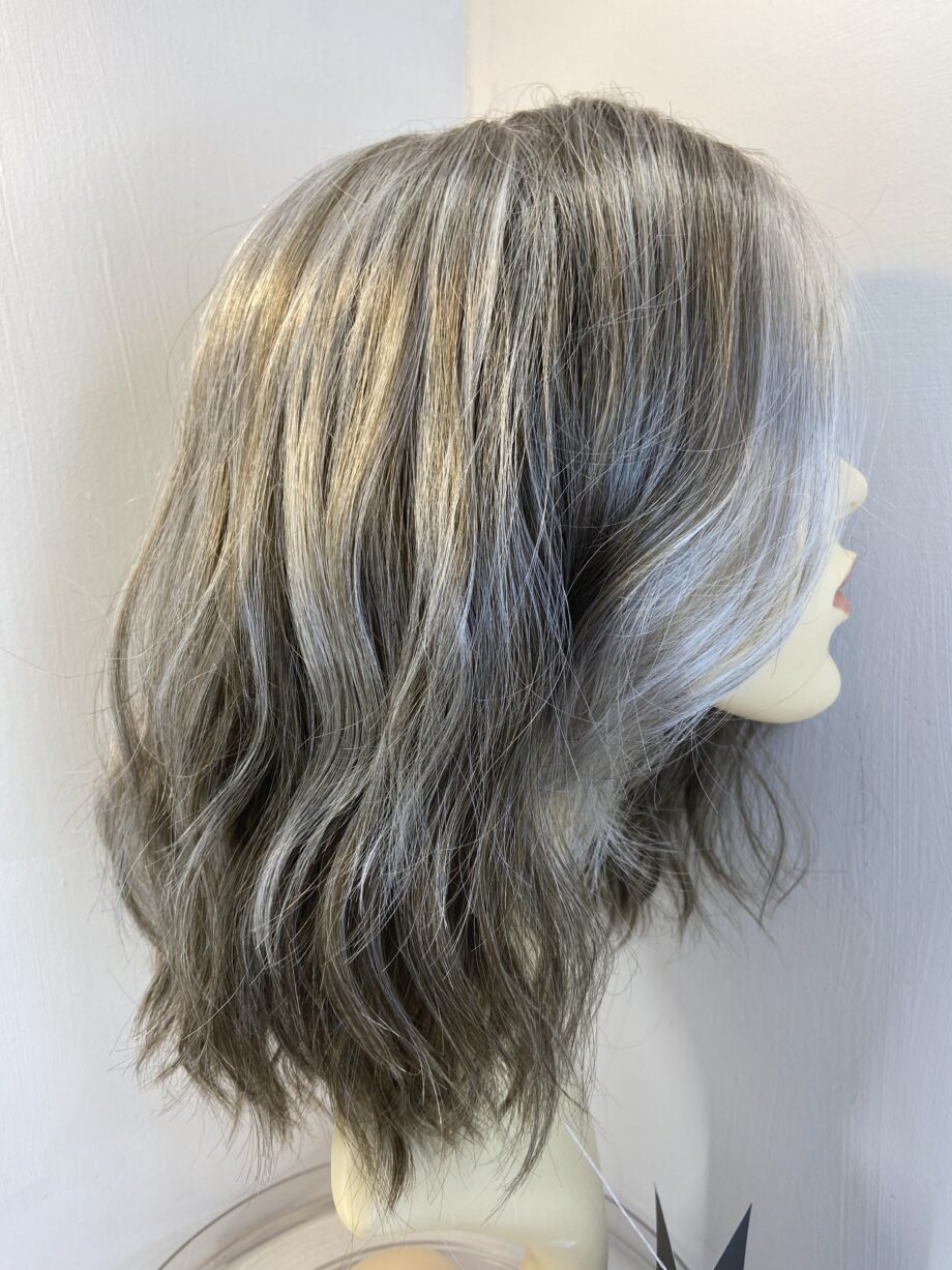 New long platinum silver flash wig. Grlw723