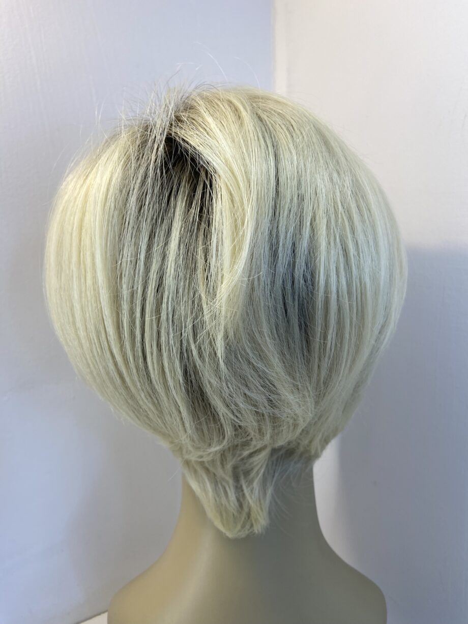 Rooted blonde Raquel Welsh new wig. Blss519