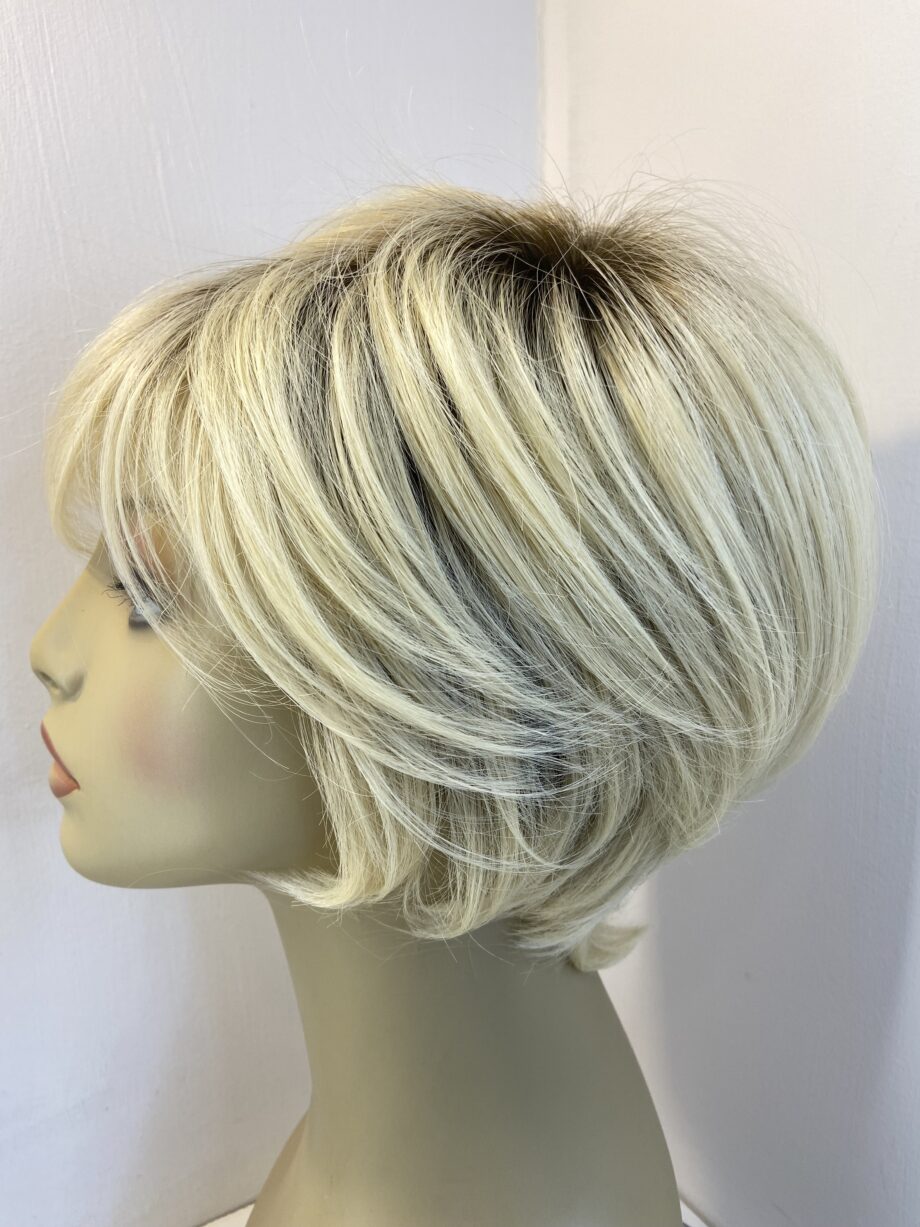 Rooted blonde Raquel Welsh new wig. Blss519