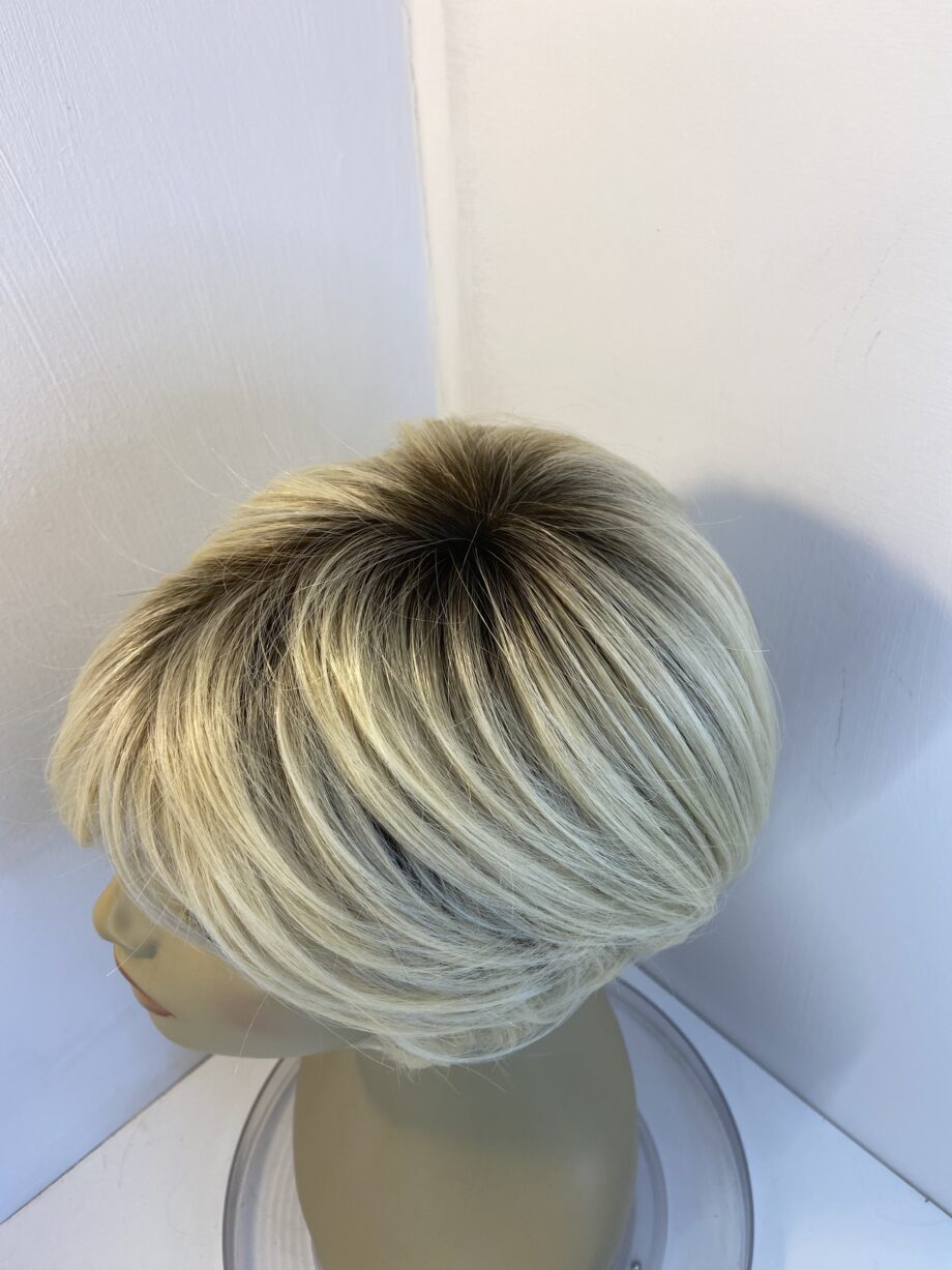 Rooted blonde Raquel Welsh new wig. Blss519