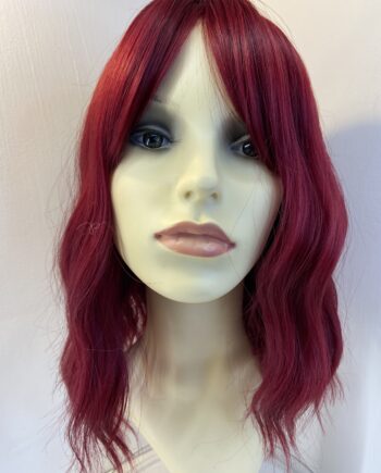 Red wavy mud length new wig. Rmw678