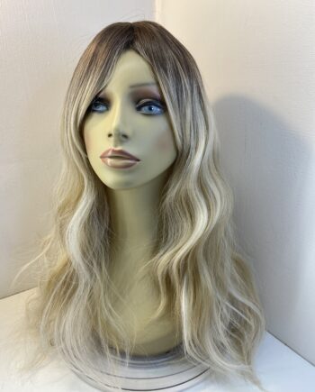 Long blonde rooted wig. Bllw679