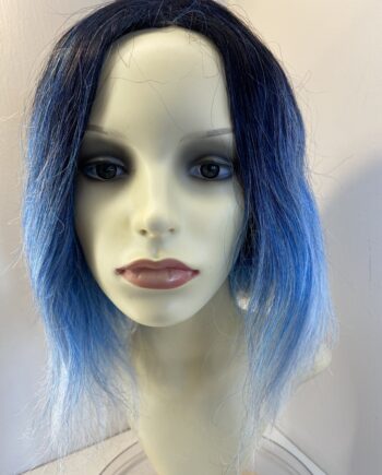 Blue rooted long wig. Bluelw246