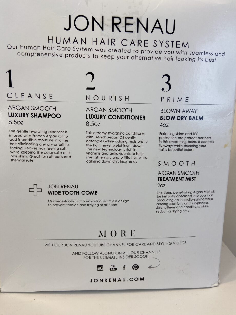Jon Renau hair products. 163