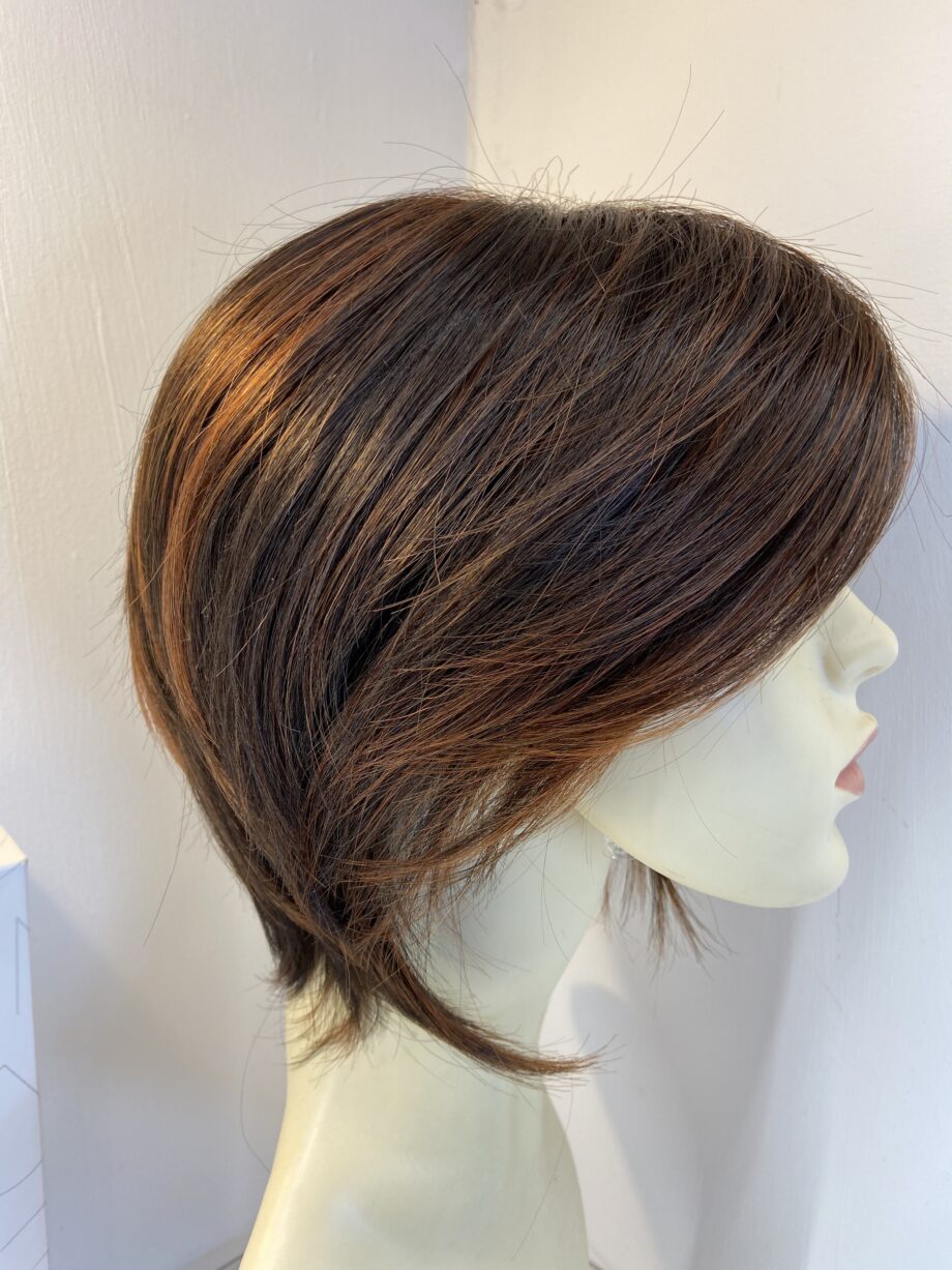 Stunning as new reddish brown designer wig. Bbrss828