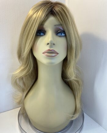 Soft silky long blonde rooted wig. Bllw711