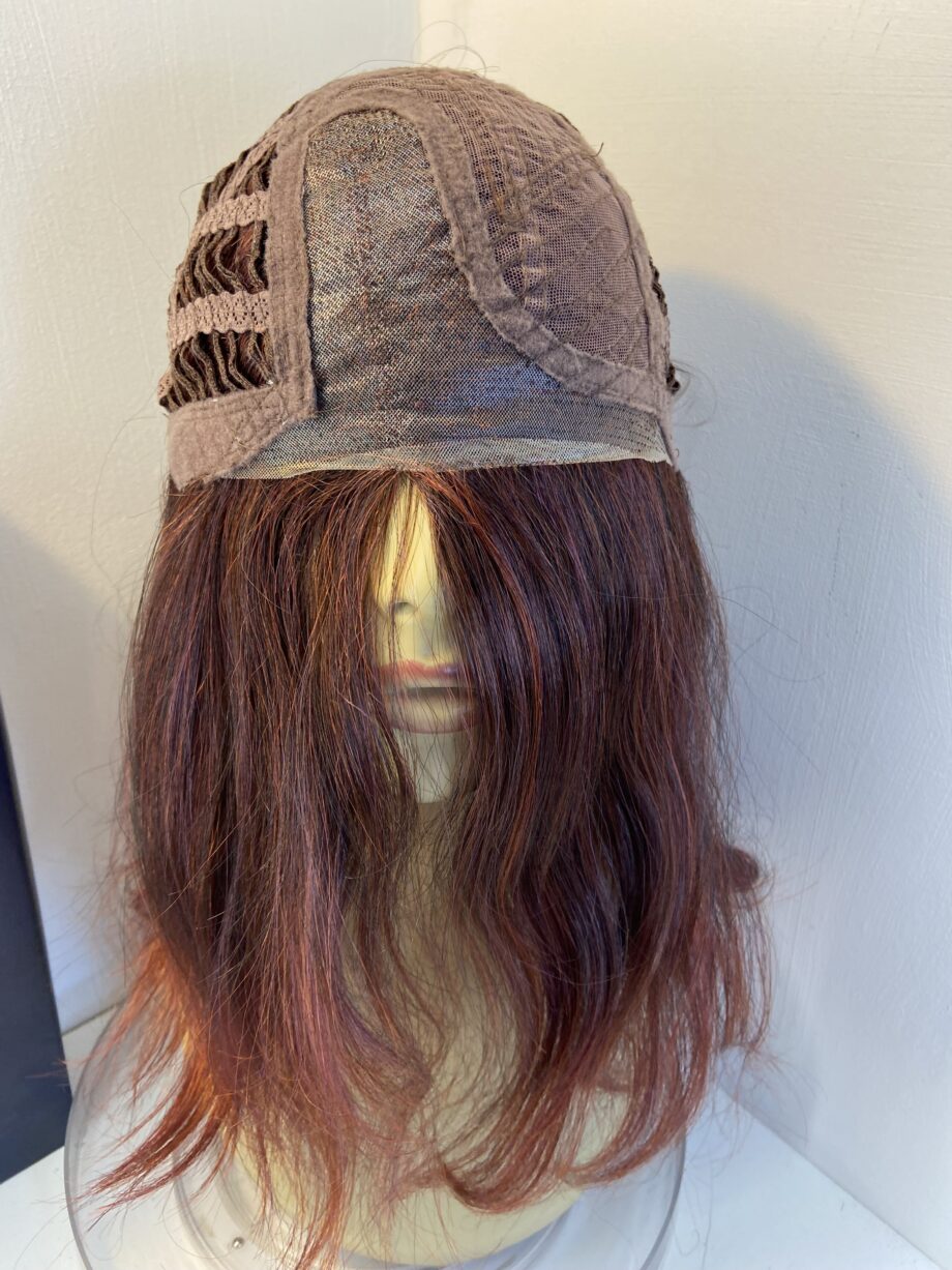Cherry red long wavy wig. Brlw840