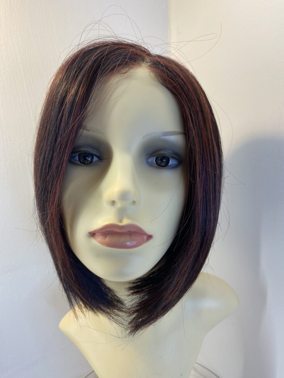 Stunning brown highlighted red wig. Brms714