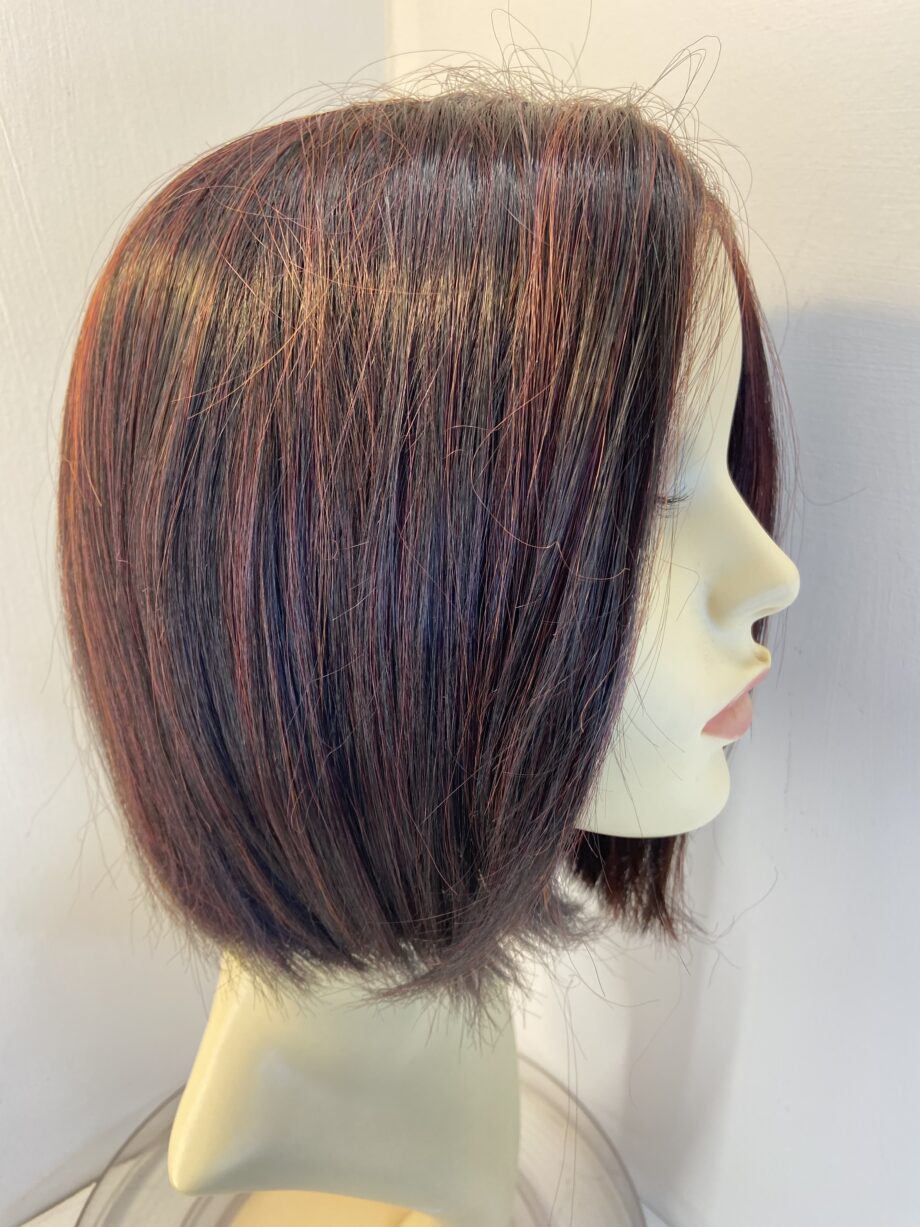 Stunning brown highlighted red wig. Brms714
