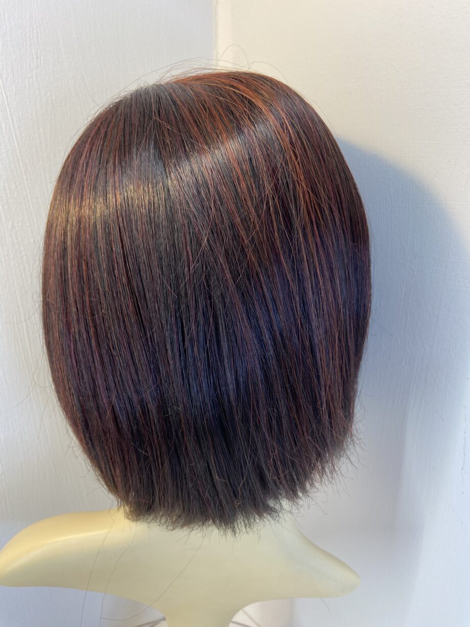 Stunning brown highlighted red wig. Brms714