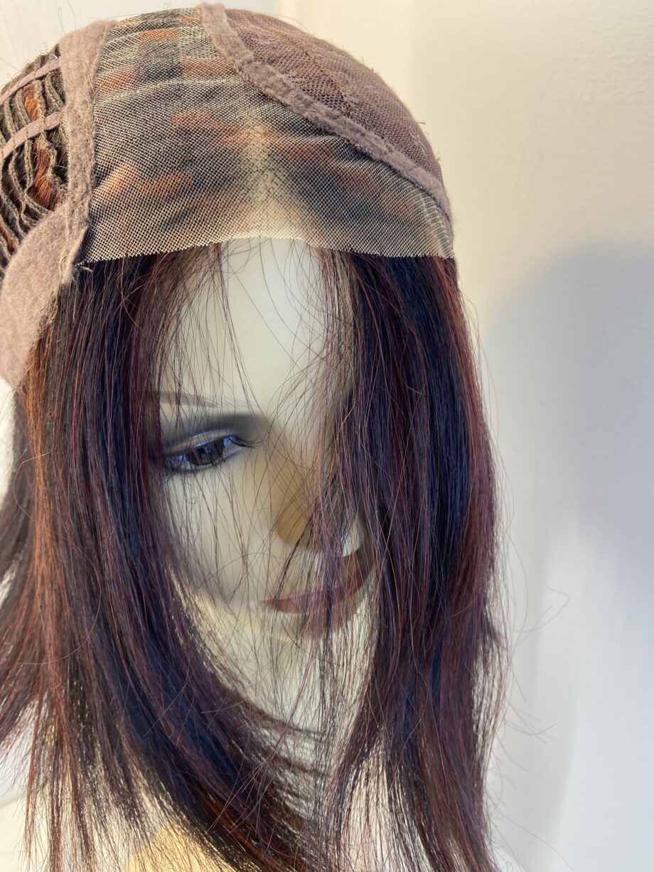 Stunning brown highlighted red wig. Brms714