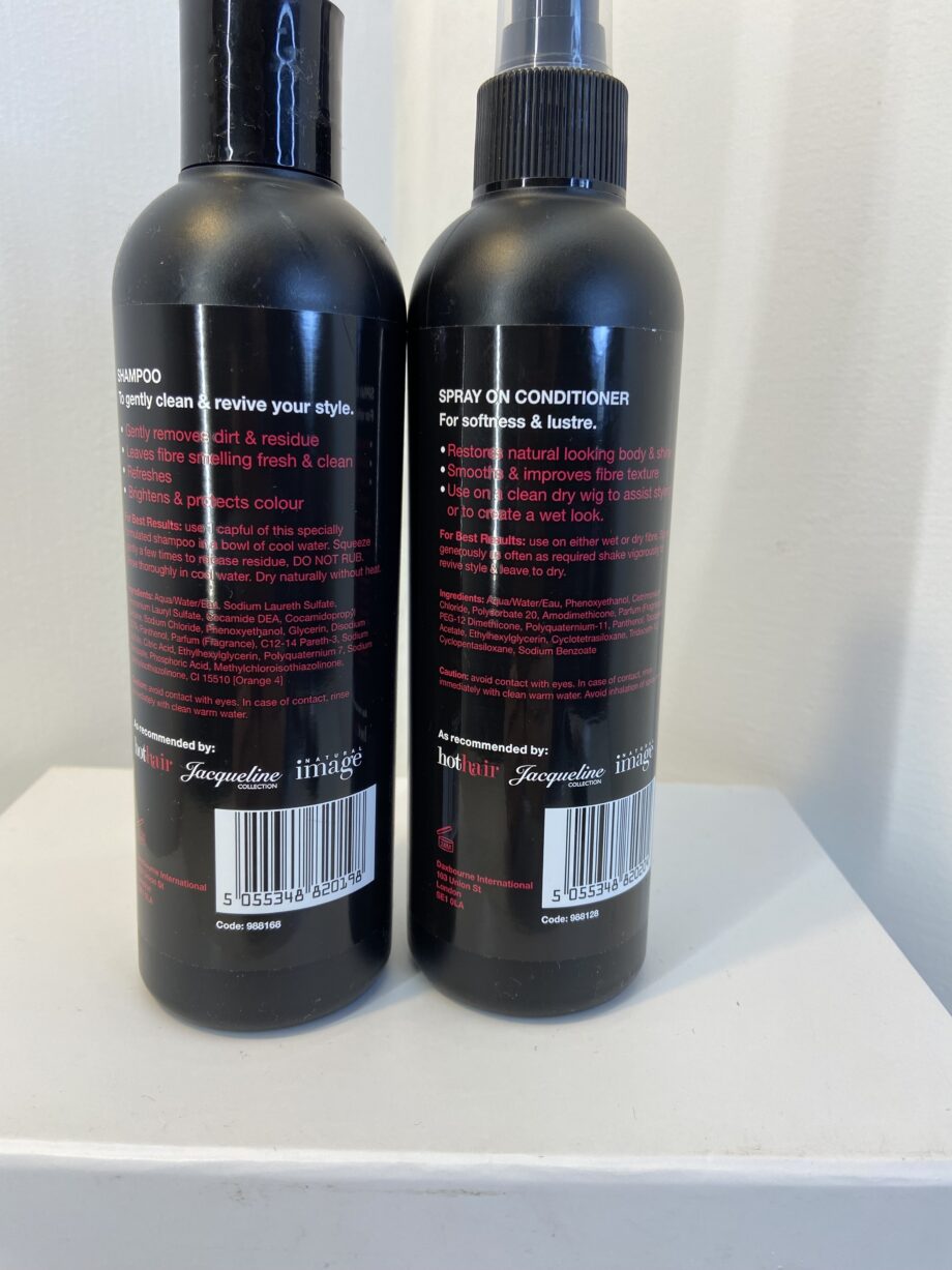 Shampoo and conditioner. 169