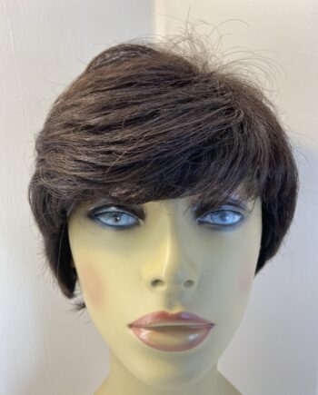 Dark brown short wig. Brss690