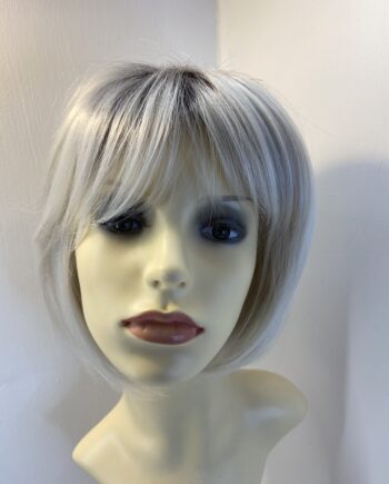 New white rooted mid length wig. Wms172