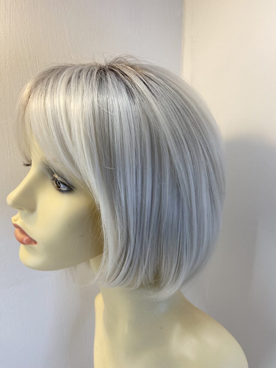 New white rooted mid length wig. Wms172