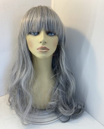Extra long grey wig. Glw895