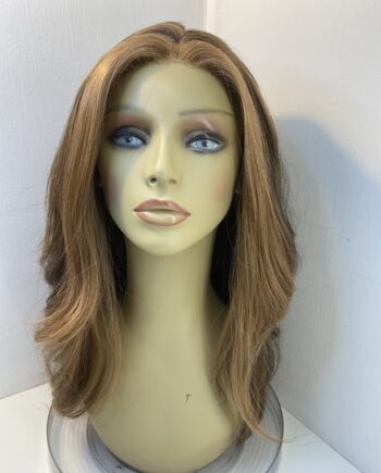Long brown highlighted wig. Brlw264